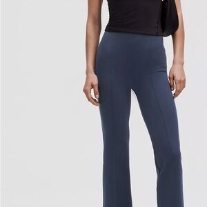 Women's Navy Blue High-Waisted Pants